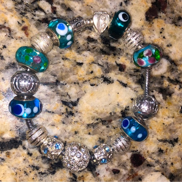 Pandora Jewelry Pandora 925 Sterling Silver Full Charm Snake